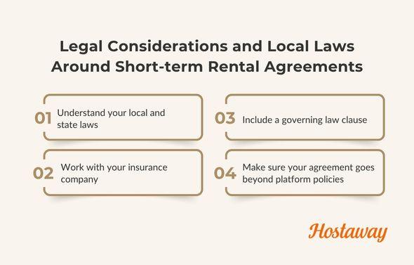 For your agreement to be enforceable, it needs to align with your region’s state and local laws, follow basic contract principles and account for any licensing or safety requirements in your area.