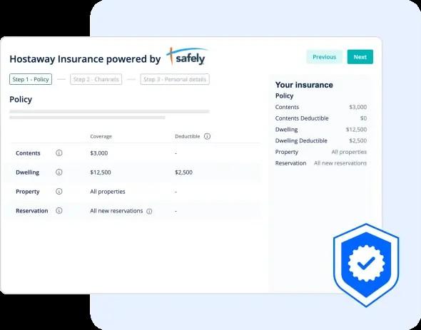 Built-in vacation rental insurance covers damages and cancellations, offering peace of mind to property owners and managers.