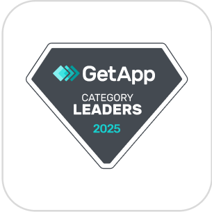 Badge de prix GetApp 2025 - Reconnaissance de la plateforme de gestion de location à court terme Hostaway